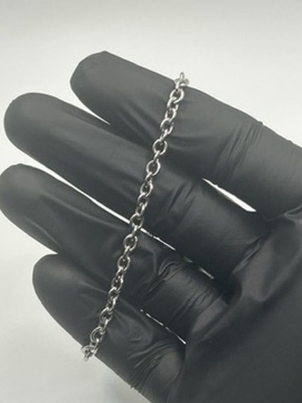 Silver Cable Chain Bracelet Adjustable 6 to 9 Inch Unisex Vintage Waterproof